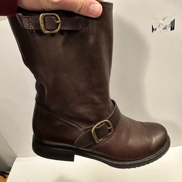 Frye Women's Veronica Flex Short Moto Boots Leather - Round Toe Size 10 - Picture 10 of 12